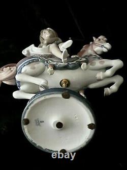 Lladro Girl on Carousel Horse Item #1469 RETIRED Mint cond with box