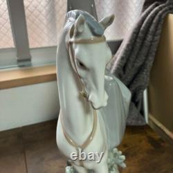 Lladro Girl on a White Horse Figurine Vintage Porcelain Decorative Item