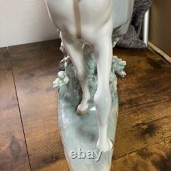 Lladro Girl on a White Horse Figurine Vintage Porcelain Decorative Item