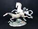 Lladro Glazed Porcelain-horse's Galloping Figurine #4655 No Original Box