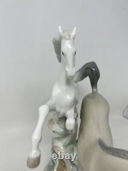 Lladro Glazed Porcelain-Horse's Galloping Figurine 4655 Vintage NO BOX