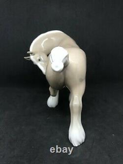 Lladro Glazed Porcelain-Percheron-Horse Figurine #4861 No Original Box-Stunning