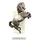 Lladro Horse Figurine Leap Black Horse Glossy Mane And Tail Dark Grey 13in
