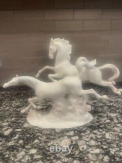 Lladro Horses Galloping Figurine