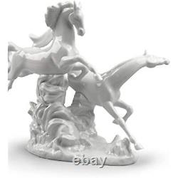 Lladró Horses Galloping Figurine Porcelain Horses Figure 1008682