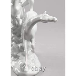 Lladró Horses Galloping Figurine Porcelain Horses Figure 1008682