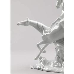 Lladró Horses Galloping Figurine Porcelain Horses Figure 1008682