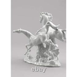 Lladró Horses Galloping Figurine Porcelain Horses Figure 1008682