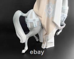 Lladro King Melchior Figurine Horse 1019 RARE Nativity Wise Men Broken Leg