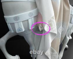 Lladro King Melchior Figurine Horse 1019 RARE Nativity Wise Men Broken Leg