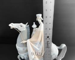 Lladro King Melchior Figurine Horse 1019 RARE Nativity Wise Men Broken Leg