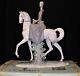 Lladro Large 18 Woman Riding Horse Porcelain Gloss Finish Figurine #4516 In Box