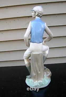 Lladro Large Jockey Figurine Retired 13 1/4 Tall Excellent Condition-best Offer