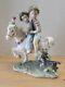Lladro Pony Ride 6430 Kids With Puppy Dog Horse Mint In Box Rare