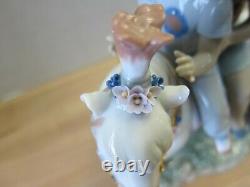 Lladro Pony Ride 6430 Kids with Puppy Dog Horse Mint in Box Rare