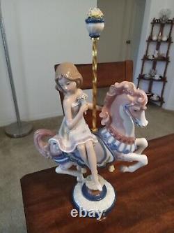 Lladro Porcelain #1469'Girl on Carousel Horse' Figurine