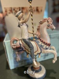 Lladro Porcelain'Boy on Carousel Horse' Figurine