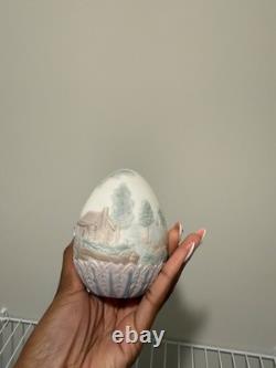 Lladró Porcelain Decorative Egg Horse Scene 1995 Made in Spain