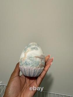 Lladró Porcelain Decorative Egg Horse Scene 1995 Made in Spain