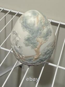 Lladró Porcelain Decorative Egg Horse Scene 1995 Made in Spain