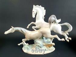 Lladro Porcelain Figurine 4655 Galloping Horses LARGE 15 PERFECT
