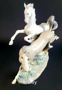 Lladro Porcelain Figurine 4655 Galloping Horses LARGE 15 PERFECT