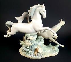 Lladro Porcelain Figurine 4655 Galloping Horses LARGE 15 PERFECT