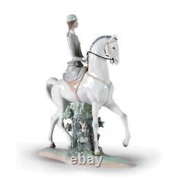 Lladro Porcelain Figurine Woman on Horse Figurine #1004516
