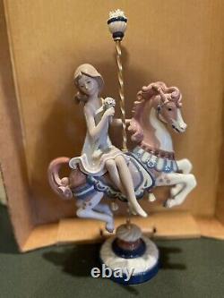 Lladro Porcelain Figurine Woman on Horse Figurine # 1469