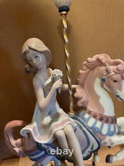 Lladro Porcelain Figurine Woman on Horse Figurine # 1469