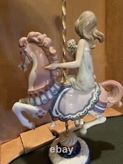 Lladro Porcelain Figurine Woman on Horse Figurine # 1469