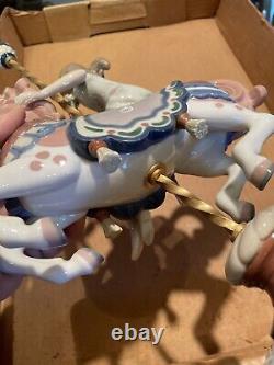 Lladro Porcelain Figurine Woman on Horse Figurine # 1469