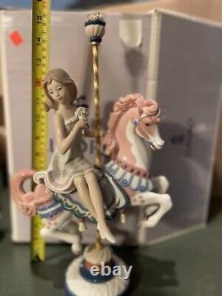 Lladro Porcelain Figurine Woman on Horse Figurine # 1469