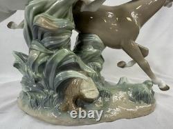 Lladro Porcelain Horses Galloping Figurine #4655 Made in Spain 12H
