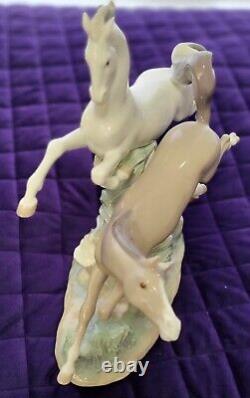 Lladro Porcelain Horses Galloping Figurine 4655 Retired