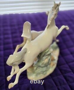 Lladro Porcelain Horses Galloping Figurine 4655 Retired