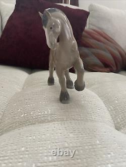 Lladro Porcelain Percheron Draft Horse #4862 Prancing Vincent Martinez