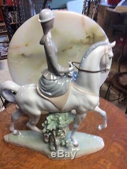 Lladro Porcelain Woman On Horse Figurine # 4516-excellent Condition