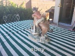 Lladro RUNNING or THE RACE Horse Rider And Geese Mint! Rare! Retail $2,310 #1249