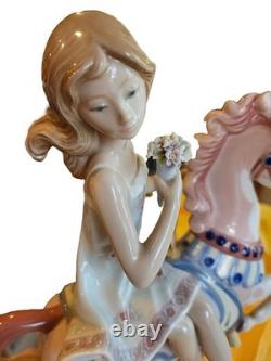 Lladró Retired GIRL ON CAROUSEL HORSE #1469