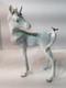 Lladro Unicorn Standing Looking At A Bird On Her Tail, 05993