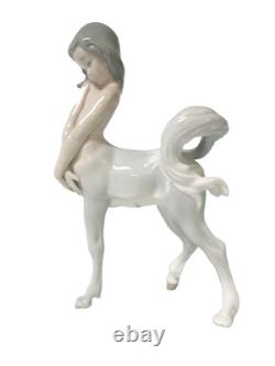 Lladro' porcelain female front horse in the rear vintage retired 4-23A signed
