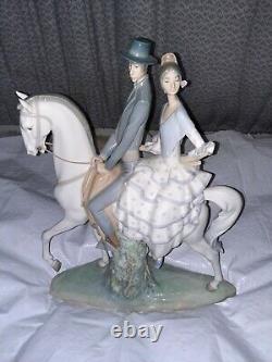 Lladro porcelain figurine #4647spanish Couple On Horse