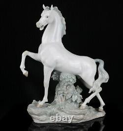 Lladro -white Horse- Large Vicente Martinez Figure Model 4781 Pony Stallion