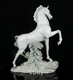 Lladro -white Horse- Large Vicente Martinez Figure Model 4781 Pony Stallion