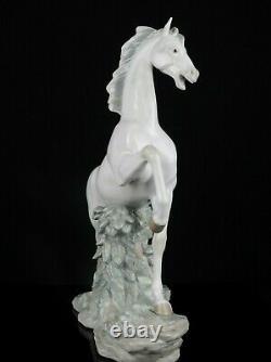 Lladro -white Horse- Large Vicente Martinez Figure Model 4781 Pony Stallion