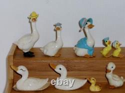 Lot #15 Vintage Disc Hagen Renaker Mini Ducks Geese Mother Father Goose More