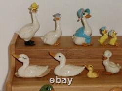 Lot #15 Vintage Disc Hagen Renaker Mini Ducks Geese Mother Father Goose More