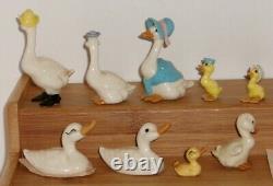 Lot #15 Vintage Disc Hagen Renaker Mini Ducks Geese Mother Father Goose More