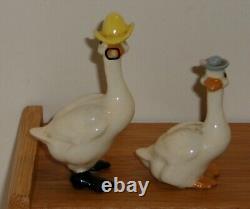 Lot #15 Vintage Disc Hagen Renaker Mini Ducks Geese Mother Father Goose More